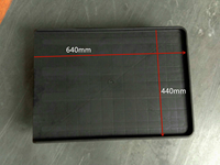 Chariot à plateforme plate conductrice KEXING ESD à quatre roues en plastique, capacité de 100 lb, chariot en PP pour laboratoire, mobilier de laboratoire, SMT, PCB