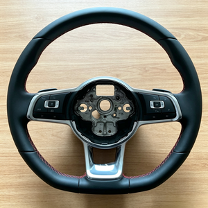 Volante <span class=keywords><strong>de</strong></span> Cuero Negro Completo para Volkswagen Golf MK7 MK7.5 MK8 GTI R Jetta Passat B8 Tayron T Roc <span class=keywords><strong>Arteon</strong></span> Atlas, Venta al Por Mayor - Product Image 6