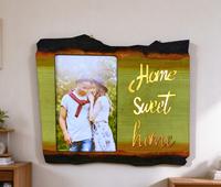 Cadres photo en bois LED, carte en bois avec lumières LED, style romantique, portable, pour cadeaux de bienvenue et décoration intérieure