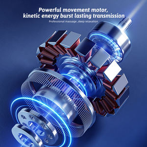 Mini pistola de masaje recargable portátil de alta calidad, 6 velocidades, tejido profundo, relajación muscular, alivio del dolor, batería de 1200mAh, 4 cuerpos - Product Image 4