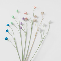 Vente en gros de petites fleurs en coton laitier faites à la main, crochetées, en forme de branche de fée, multicolores, pour la décoration de la maison, les mariages et les cadeaux
