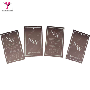 Oferta Especial: Set de Etiquetas para Cabello Marca MUYANG con Caja para Peluca, Bolsa de Satén y Bolso de Mano, Logotipo Grabado, Material de Papel, Impresión UV - Product Image 6