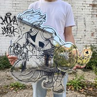 Miroir mural artisanal en acrylique moderne de forme irrégulière - Durable et léger pour la décoration de la pièce