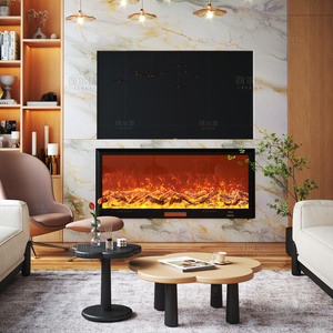 Chimenea Eléctrica de Lujo con Marco Decorativo LED, Chimenea Decorativa de Pared, Decoración para el Hogar, Artículo de Decoración para Sala de Estar - Product Image 6