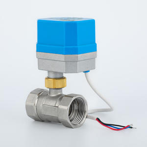 Válvula de Bola Eléctrica de Acero Inoxidable de Grado Industrial con Control de Dos Cables, Válvula de Cierre de Dos Vías Multifuncional Fija - Product Image 1