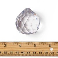Lustre en verre, boule de cristal, pendentif transparent, suspendu, 20 mm, 30 mm, 40 mm, prismes, artisanat traditionnel, bricolage, vacances