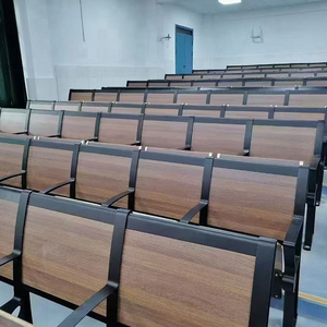 Vente directe d'usine de chaises pliantes modernes en alliage d'aluminium pour auditoriums, salles universitaires et salles de classe. - Product Image 6