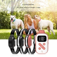 Collier anti-aboiement pour chien en plastique, étanche IPX7, télécommandé, avec fonctions sonores/vibrations/électrostatiques, pour la prévention des aboiements (nouveau modèle, vente en gros)