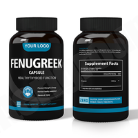 Compléments de Fenugrec Ausreson OEM 500mg Capsules de Fenugrec Ashwagandha Extrait de Graines de Fenugrec