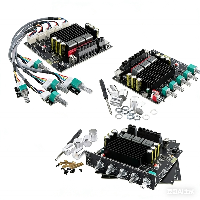 ST21PRO TPA3221 BT 5.2 2.1 Channel Power Audio Stereo Subwoofer Amplifier Board 100WX2+200W TREBLE Bass Note Tuning AMP