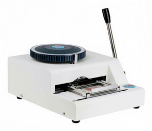 PVC Card Embossing Machine Semi-Automatic Aluminum <b>Dog</b> <b>Tag</b> Embossing Machine - Product Image 1