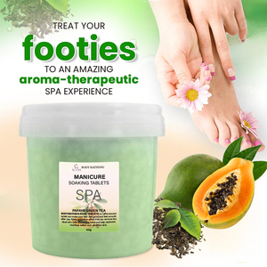 Gelée hydratante pour pédicure Salon Multi Smell Spa Pies, soin des pieds, boîte de soins pour pédicure, comprimés de spa pour les pieds, papaye, thé vert - Product Image 5