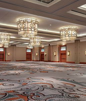 Tapis de salle de banquet au design moderne Axminster personnalisé, tapis de chambre d'enfant, tapis de sol décoratif pour la conception de murs de salle de banquet