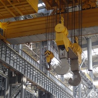 Nouveau design Grue à pont métallurgique à double poutre de type LDY, à déplacement transversal, pour la coulée, pour la fusion de la fonte