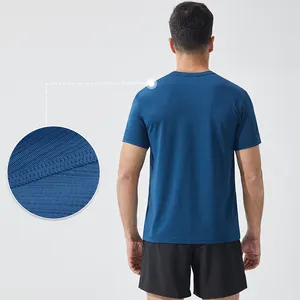 Standard Fit Dryfit Athletic Running Sports T Shirts Wear Compression Gym Men's Muscle Fitness Clothes Polyester Fiber T Shirts