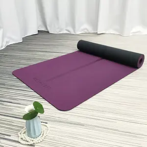 HUNLON özelleştirilmiş anti-yırtılma tpe granülleri hammadde yoga paspaslar, Pilates açık kaymaz jimnastik Mat yoga 6mm