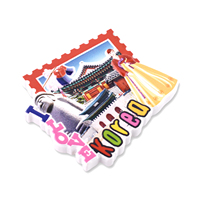 Vente en gros Aimant de réfrigérateur coréen Aimants en résine design personnalisé Souvenir touristique Décoration de réfrigérateur