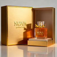Flacons de parfum en verre de luxe 50ml 100ml avec boîte, logo personnalisé, rechargeables, vaporisateur vide