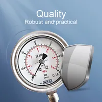 Manómetro de Acero Inoxidable de Alta Calidad Serie 233.50, Estándar EN 837-1/ASME B40.100, Tipo de Tubo Bourdon, Duradero