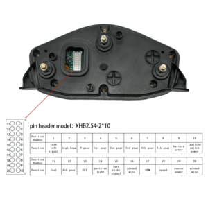 Compteur de vitesse étanche tableau de bord de moto compatible avec <span class=keywords><strong>Honda</strong></span> <span class=keywords><strong>CBF</strong></span> CB F <span class=keywords><strong>125</strong></span> R CBF125 <span class=keywords><strong>CBF</strong></span> 125R - Product Image 3