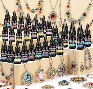 Resina UV de Color, Transparente, Cristalina, de Curado Rápido, No Amarillea, Resina UV Pigmentada para Manualidades y Joyería DIY - Product Image 1