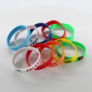 Jeu de Football Écologique US Canada Mexique Pays Drapeau Événement Bracelet Promotionnel Bracelets En Silicone avec logo Personnalisé - Product Image 2