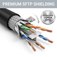 Kabel LAN Murah OEM CCA Cat6 Cat6A Gulungan 305m 1000ft 23AWG 4Pair UTP FTP SFTP Ethernet untuk Internet Kantor Dalam & Luar Ruangan