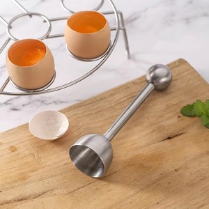 Outil de cuisine manuel en acier inoxydable pour ouvrir les coquilles d'œufs, facile à utiliser, pour les œufs à la <span class=keywords><strong>coque</strong></span> et les œufs crus - Product Image 2