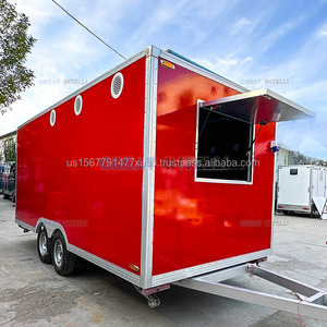 Camion de nourriture de crème glacée de rue distributeur de dessert approuvé Churro pas cher Mobile cuisine café remorque alimentaire - Product Image 2