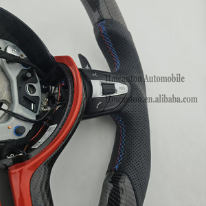 Volante Deportivo de Fibra de Carbono y Cuero Perforado con LED para BMW Serie 3, Serie 5, F10, F20, F30, F90, F01, F02 - Product Image 3