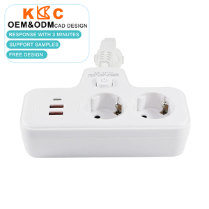 ปลั๊กพ่วงมาตรฐาน EU 16A 250V 2 ช่องเสียบ AC พร้อมพอร์ต USB-C PD ชาร์จเร็ว สำหรับใช้ในบ้านและสำนักงาน - Product Image 4