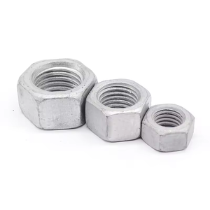 Écrou hexagonal en acier au carbone galvanisé à chaud Dacromet, pour <span class=keywords><strong>tour</strong></span> photovoltaïque externe, DIN934, entièrement fileté, M3-M30 - Product Image 5