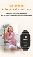 Reloj Inteligente FA96S 4G GPS para Personas Mayores con Detección de Caídas SOS, Monitoreo de Frecuencia Cardíaca y Función de Llamada de Emergencia