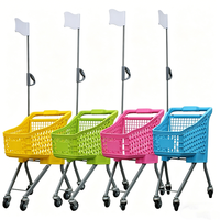 Chariot de courses miniature en plastique pour enfants, ensemble de jouets OEM/ODM pour la maison, le supermarché, la vente au détail et les aires de jeux pour enfants