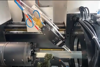 Máquina de Corte de Tubos por Láser de Fibra CNC 6028 con Dos Mandriles para Acero Estructural con Dos Años de Garantía