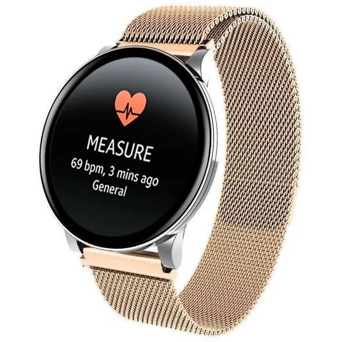 New arrivals sport health waterproof stainless steel magnet smart bracelet