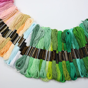 Fils de point de croix arc-en-ciel couleur fil à broder Bracelets d'amitié fil artisanat fil à broder - Product Image 3