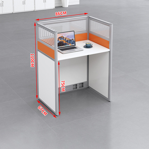 패널 파티션 시스템과 케이블 관리 기능을 갖춘 상업용 모듈식 워크스테이션 책상 (오픈 오피스 직원용) - Product Image 1