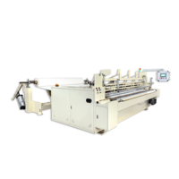 Línea de Producción de Máquina Cortadora y Empacadora de Rollos de Papel Higiénico, Modelo 3000, Totalmente Automática, con Caja de Cambios Controlada por PLC y Motor