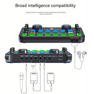 การ์ดเสียงสำหรับไลฟ์สด X60L, การ์ดเสียง, ชุดการ์ดเสียง, การ์ดเสียง USB, การ์ดเสียงสำหรับไลฟ์สดคาราโอเกะบนคอมพิวเตอร์ - Product Image 5