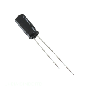 Condensateur traversant à canal fabricant, alumine, 100 µF, 20 %, 10 V, radial, TH UHE1A101MDD1TD - Product Image 1