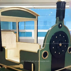 Camas creativas personalizadas para niños, cama individual con diseño de <span class=keywords><strong>tren</strong></span> pequeño, camas de coche Thomas Prince para niños, camas temáticas de dibujos animados personalizadas para el hogar. - Product Image 4