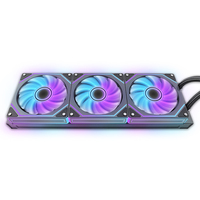Refroidisseur Liquide Aidecoolr RGB 360mm pour Processeur, Refroidissement à Eau pour PC de Jeu avec Ventilateurs ARGB Silencieux, Dissipateur Thermique à Boucle Personnalisée
