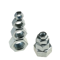 Pengikat Pabrik Umum DIN 934 ASME B 18.2.4.1M 8 10 12 M4-M100 Mur dan Baut Hex Berlapis Seng untuk Perakitan Baut