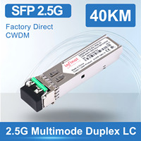 Transceiver Fibre Optique Infinol 2.5G SFP DWDM C17-C61 40KM, Module Optique SFP Monomode Gigabit Ethernet, LC Duplex DDM