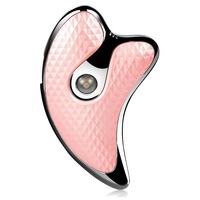 Elektrisches Schönheitsgerät Gua Sha Board mit Warmlicht, Delfin-Design, Handgerät mit Mikrostrom-Vibration und Infusionsfunktion für Nackenstraffung