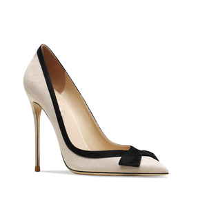 Chaussures à talons hauts de bureau 4,7 pouces Décoration en nœud Bout pointu Pompes à talons Talons papillon Sexy Talons de travail pour femmes - Product Image 2