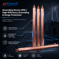 Dispositif de mise à la terre en cuivre, parafoudre, protection contre la foudre, résistant à la corrosion, résistant aux intempéries, longue durée de vie EPJ1 1
