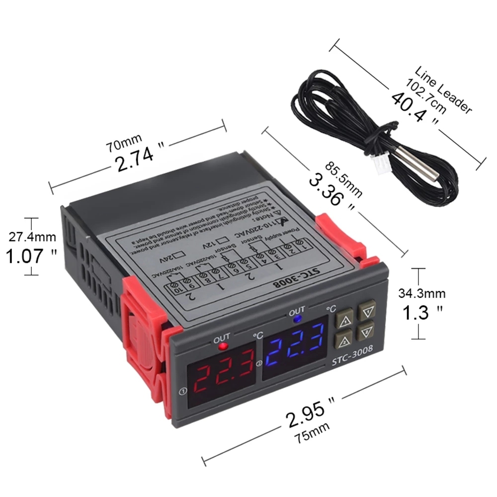 Mini DC4-28V 0,28 Inch LED Dual Display Digital Thermometer mit NTC Wasserdichte Metall Son Temperatur Sensor Tester für Innen Mini DC4-28V 0,28 Inch LED Dual Display Digital Thermometer mit NTC Wasserdichte Metall Son Temperatur Sensor Tester für Innen