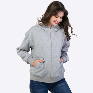 <span class=keywords><strong>Veste</strong></span> à capuche surdimensionnée universitaire personnalisée matelassée utilitaire vintage de grande taille pour femmes fabricant - Product Image 3